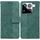 Per Xiaomi 15 Pro Custodia per telefono in pelle con motivo geometrico in rilievo (verde) Per Xiaomi 15 Pro Custodia per telefono in pelle con motivo geometrico in rilievo (verde)