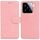 Per Xiaomi 15 Custodia in pelle Flip Skin Feel Pure Color (rosa)
