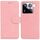 Per Xiaomi 15 Pro Custodia in pelle Flip Skin Feel Pure Color (rosa)