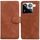 Per Xiaomi 15 Pro Custodia in pelle Flip Skin Feel Pure Color (marrone)