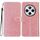 Per Redmi A4 5G Custodia in pelle con glitter e flip (oro rosa)
