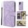 Per Samsung Galaxy S25 Ultra 5G Custodia in pelle con linee geometriche effetto pelle (viola) Per Samsung Galaxy S25 Ultra 5G Custodia in pelle con linee geometriche effetto pelle (viola)