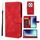 Per Redmi 14C 4G Custodia in pelle con linee geometriche Skin Feel (rosso) Per Redmi 14C 4G Custodia in pelle con linee geometriche Skin Feel (rosso)