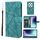 Per Samsung Galaxy A36 / A56 5G Custodia in pelle con linee geometriche Skin Feel (verde) Per Samsung Galaxy A36 / A56 5G Custodia in pelle con linee geometriche Skin Feel (verde)