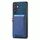 Per Samsung Galaxy S25+ 5G Custodia in pelle con texture denim e slot per schede (blu) Per Samsung Galaxy S25+ 5G Custodia in pelle con texture denim e slot per schede (blu)