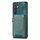 Per Samsung Galaxy S25+ 5G Custodia in pelle con texture denim e slot per schede (verde) Per Samsung Galaxy S25+ 5G Custodia in pelle con texture denim e slot per schede (verde)