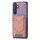 Per Samsung Galaxy S25+ 5G Custodia in pelle con texture denim e slot per schede (viola) Per Samsung Galaxy S25+ 5G Custodia in pelle con texture denim e slot per schede (viola)