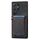 Per Samsung Galaxy S25 Ultra 5G Custodia in pelle con texture denim e slot per schede (nero)