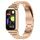 Per Redmi Band 3, cassa dell'orologio con struttura in metallo e cinturino in acciaio inossidabile con tre perle integrate (oro rosa) Per Redmi Band 3, cassa dell'orologio con struttura in metallo e cinturino in acciaio inossidabile con tre perle integrate (oro rosa)