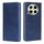 Per Tecno Camon 30 Custodia magnetica in pelle con texture mucca (blu)