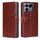 Per Infinix Note 40 5G Custodia in pelle con cuciture geometriche (marrone scuro) Per Infinix Note 40 5G Custodia in pelle con cuciture geometriche (marrone scuro)