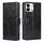 Per vivo iQOO Z9x 5G Custodia in pelle con cuciture geometriche (nero)