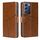 Per vivo Y100 5G IDN Custodia in pelle con cuciture geometriche (marrone chiaro) Per vivo Y100 5G IDN Custodia in pelle con cuciture geometriche (marrone chiaro)