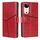 Per vivo S19 Custodia per telefono in pelle con cuciture geometriche (rosso) Per vivo S19 Custodia per telefono in pelle con cuciture geometriche (rosso)