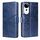Per vivo S19 Pro Custodia per telefono in pelle con cuciture geometriche (blu) Per vivo S19 Pro Custodia per telefono in pelle con cuciture geometriche (blu)