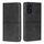 Custodia magnetica in pelle con texture di mucca per Honor 200 5G (nera)