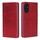 Custodia magnetica in pelle con texture di mucca per Honor 200 5G (rosso)