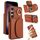 Per Samsung Galaxy S25+ 5G Custodia per telefono con supporto ad anello e motivo pelle (marrone) Per Samsung Galaxy S25+ 5G Custodia per telefono con supporto ad anello e motivo pelle (marrone)