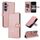 Per Samsung Galaxy S25 5G AZNS Custodia per telefono in pelle con texture di vitello e pelle di vitello (oro rosa) Per Samsung Galaxy S25 5G AZNS Custodia per telefono in pelle con texture di vitello e pelle di vitello (oro rosa)