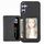 Per Samsung Galaxy S25 5G Custodia per telefono con blocco RFID e porta carte magnetico in fibra di carbonio (nero) Per Samsung Galaxy S25 5G Custodia per telefono con blocco RFID e porta carte magnetico in fibra di carbonio (nero)