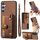 Per Samsung Galaxy S25 5G Retro Cross Wristband Portafoglio Custodia in Pelle per Telefono (Marrone) Per Samsung Galaxy S25 5G Retro Cross Wristband Portafoglio Custodia in Pelle per Telefono (Marrone)