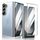 Per Samsung Galaxy Z Fold6 lce Folding Series Custodia per telefono PC trasparente integrata (nero)
