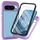 Per Google Pixel 9 Pro XL Starry Sky Solid Color Series Custodia per telefono in PC + TPU con pellicola in PET (viola)