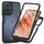Per Motorola Moto G55 Starry Sky Solid Color Series Custodia per telefono in PC + TPU con pellicola PET (nero)