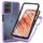 Per Motorola Moto G55 Starry Sky Solid Color Series Custodia per telefono in PC + TPU con pellicola PET (viola) Per Motorola Moto G55 Starry Sky Solid Color Series Custodia per telefono in PC + TPU con pellicola PET (viola)
