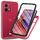 Per Motorola Moto G84 Starry Sky Solid Color Series Custodia per telefono in PC + TPU con pellicola PET (rosa) Per Motorola Moto G84 Starry Sky Solid Color Series Custodia per telefono in PC + TPU con pellicola PET (rosa)