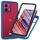 Per Motorola Moto G84 Starry Sky Solid Color Series Custodia per telefono in PC + TPU con pellicola PET (blu reale) Per Motorola Moto G84 Starry Sky Solid Color Series Custodia per telefono in PC + TPU con pellicola PET (blu reale)