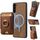 Per Samsung Galaxy S23 5G Retro Custodia Magnetica Divisibile con Supporto per Carte in Pelle per Telefono (Marrone) Per Samsung Galaxy S23 5G Retro Custodia Magnetica Divisibile con Supporto per Carte in Pelle per Telefono (Marrone)