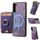 Per Samsung Galaxy S22 5G Retro Custodia in pelle con supporto magnetico divisibile (viola) Per Samsung Galaxy S22 5G Retro Custodia in pelle con supporto magnetico divisibile (viola)