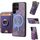 Per Samsung Galaxy S21 Ultra 5G Retro Custodia in pelle con supporto magnetico divisibile (viola) Per Samsung Galaxy S21 Ultra 5G Retro Custodia in pelle con supporto magnetico divisibile (viola)