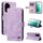 Custodia in pelle con bottoni in metallo per Honor 300 Skin Feel Life Tree (viola) Custodia in pelle con bottoni in metallo per Honor 300 Skin Feel Life Tree (viola)