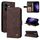 Per OPPO Reno13 F 4G / 5G Custodia in pelle con bottoni in metallo e motivo Life Tree (marrone)