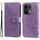 Per OPPO Reno13 Pro Global Custodia in pelle con stampa a fiori a sette petali (viola chiaro) Per OPPO Reno13 Pro Global Custodia in pelle con stampa a fiori a sette petali (viola chiaro)