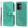 Per OPPO Reno13 F 4G / 5G Custodia in pelle con stampa a fiori a sette petali (verde) Per OPPO Reno13 F 4G / 5G Custodia in pelle con stampa a fiori a sette petali (verde)