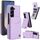 Per Samsung Galaxy Z Fold5 AwQuer AW006-R20 RFID Vertical Flip Card Bag Holder Custodia in pelle per telefono (viola chiaro) Per Samsung Galaxy Z Fold5 AwQuer AW006-R20 RFID Vertical Flip Card Bag Holder Custodia in pelle per telefono (viola chiaro)