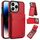 Per iPhone 14 Pro AwQuer Vertical Flip Card Bag Holder Custodia in pelle per telefono (rosso) Per iPhone 14 Pro AwQuer Vertical Flip Card Bag Holder Custodia in pelle per telefono (rosso)