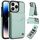 Per iPhone 14 Pro AwQuer Vertical Flip Card Bag Holder Custodia in pelle per telefono (verde) Per iPhone 14 Pro AwQuer Vertical Flip Card Bag Holder Custodia in pelle per telefono (verde)