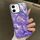 Per iPhone 12 Plating Gradient Glacier Texture Custodia per telefono MagSafe (viola) Per iPhone 12 Plating Gradient Glacier Texture Custodia per telefono MagSafe (viola)