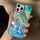 Per iPhone 15 Pro Max Plating Gradient Glacier Texture Custodia per telefono MagSafe (Argento Blu) Per iPhone 15 Pro Max Plating Gradient Glacier Texture Custodia per telefono MagSafe (Argento Blu)