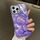 Per iPhone 16 Pro Plating Gradient Glacier Texture Custodia per telefono MagSafe (viola) Per iPhone 16 Pro Plating Gradient Glacier Texture Custodia per telefono MagSafe (viola)