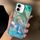 Per iPhone 16 Plating Gradient Glacier Texture Custodia per telefono MagSafe (Argento Blu) Per iPhone 16 Plating Gradient Glacier Texture Custodia per telefono MagSafe (Argento Blu)