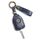 Per Peugeot Django Hallmo Custodia protettiva per chiave in pelle di mucca naturale (blu) Per Peugeot Django Hallmo Custodia protettiva per chiave in pelle di mucca naturale (blu)