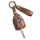 Per Peugeot Django Hallmo Custodia protettiva in pelle di mucca naturale per chiave (marrone) Per Peugeot Django Hallmo Custodia protettiva in pelle di mucca naturale per chiave (marrone)