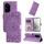 Custodia per telefono in pelle con motivo girasole in rilievo per Honor 300 Ultra (viola) Custodia per telefono in pelle con motivo girasole in rilievo per Honor 300 Ultra (viola)