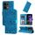 Per OPPO Reno13 Custodia per telefono in pelle con stampa girasole globale (blu) Per OPPO Reno13 Custodia per telefono in pelle con stampa girasole globale (blu)