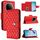 Per vivo Y300 5G Custodia per telefono in pelle con texture rombica e cordino (rosso) Per vivo Y300 5G Custodia per telefono in pelle con texture rombica e cordino (rosso)